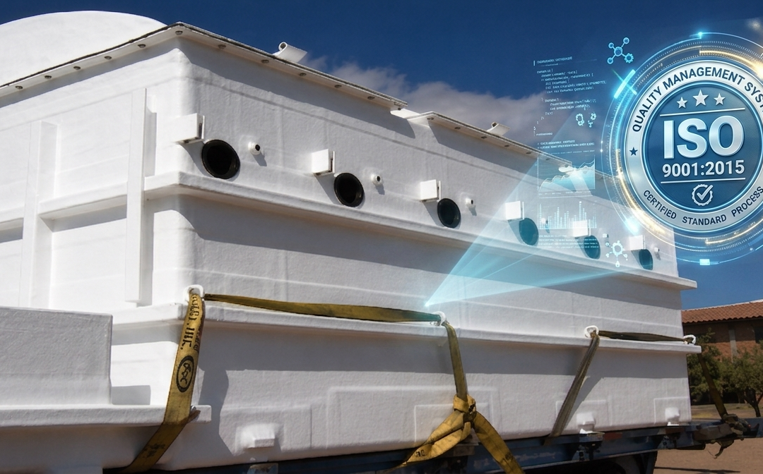 Tanques FRP con estándares internacionales: la importancia de fabricar bajo ISO 9001:2015